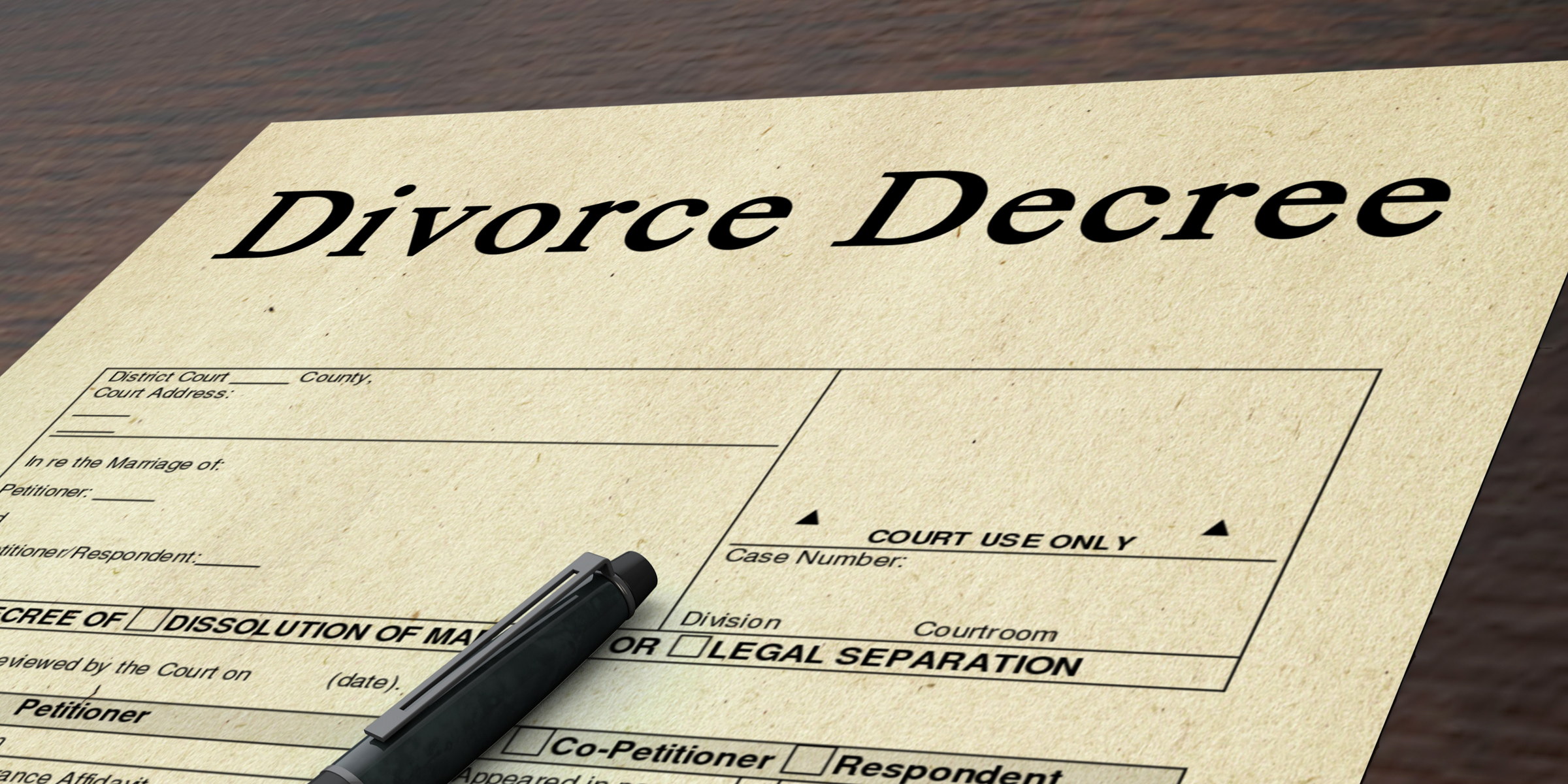 Divorce papers | Source: Shutterstock