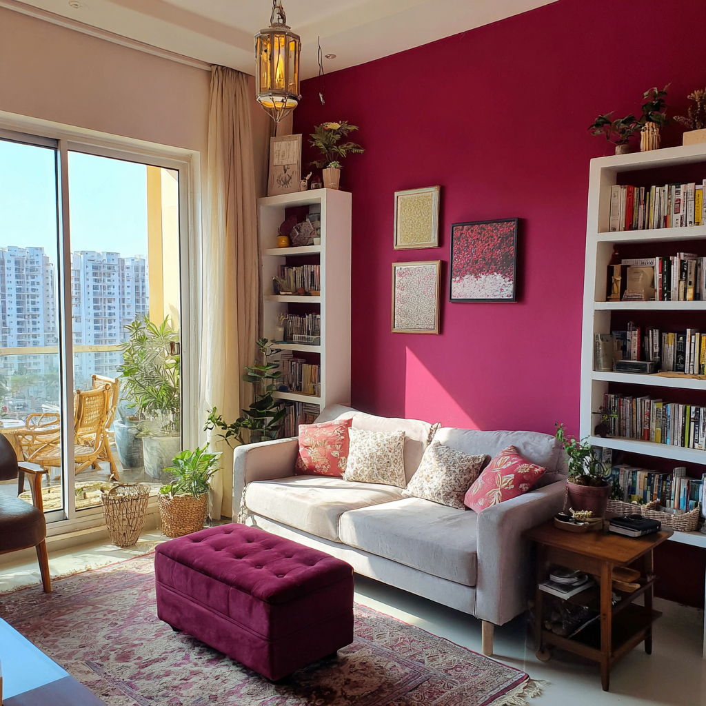 The interior of a cozy living room | Source: Midjourney