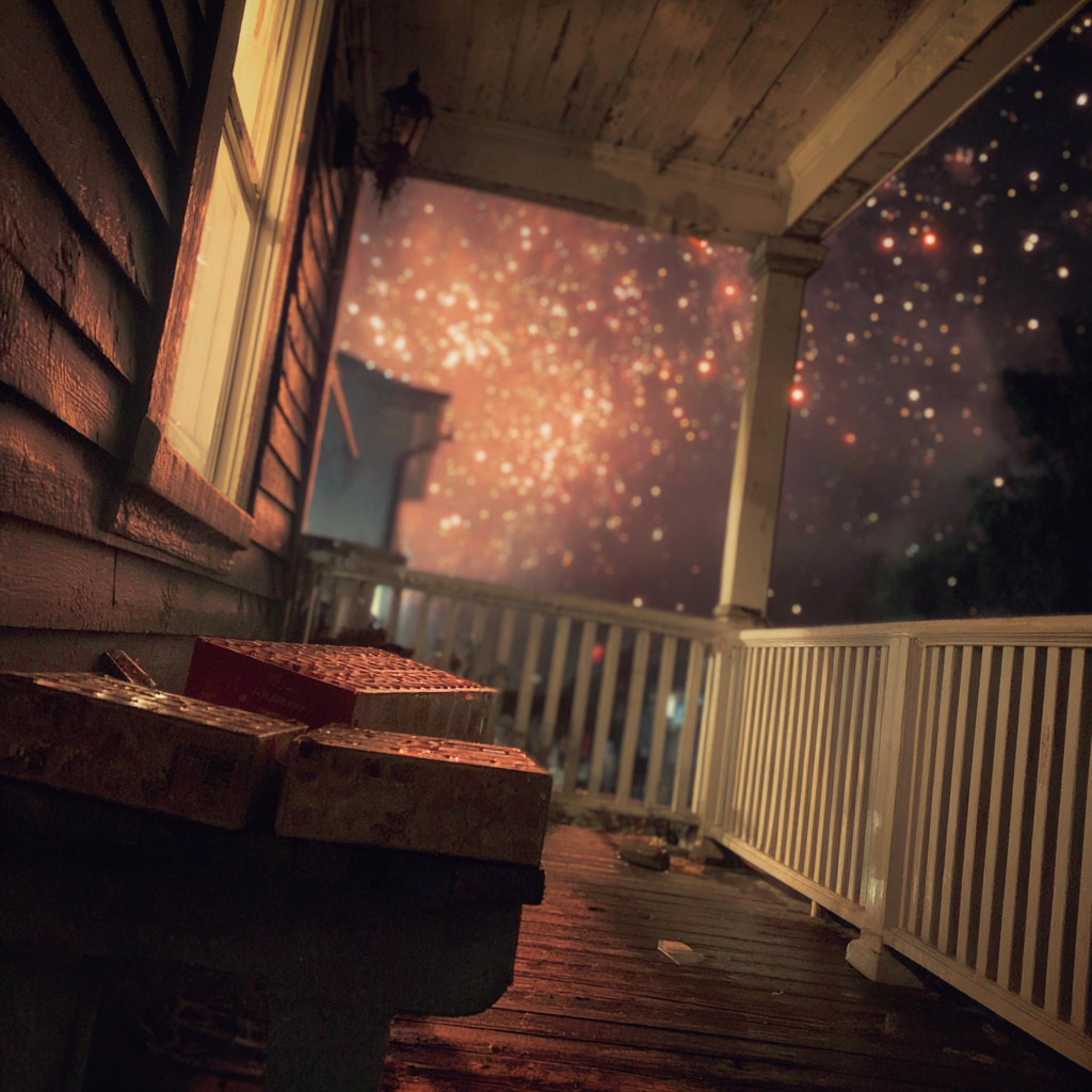 Fireworks in the night sky | Source: Midjourney