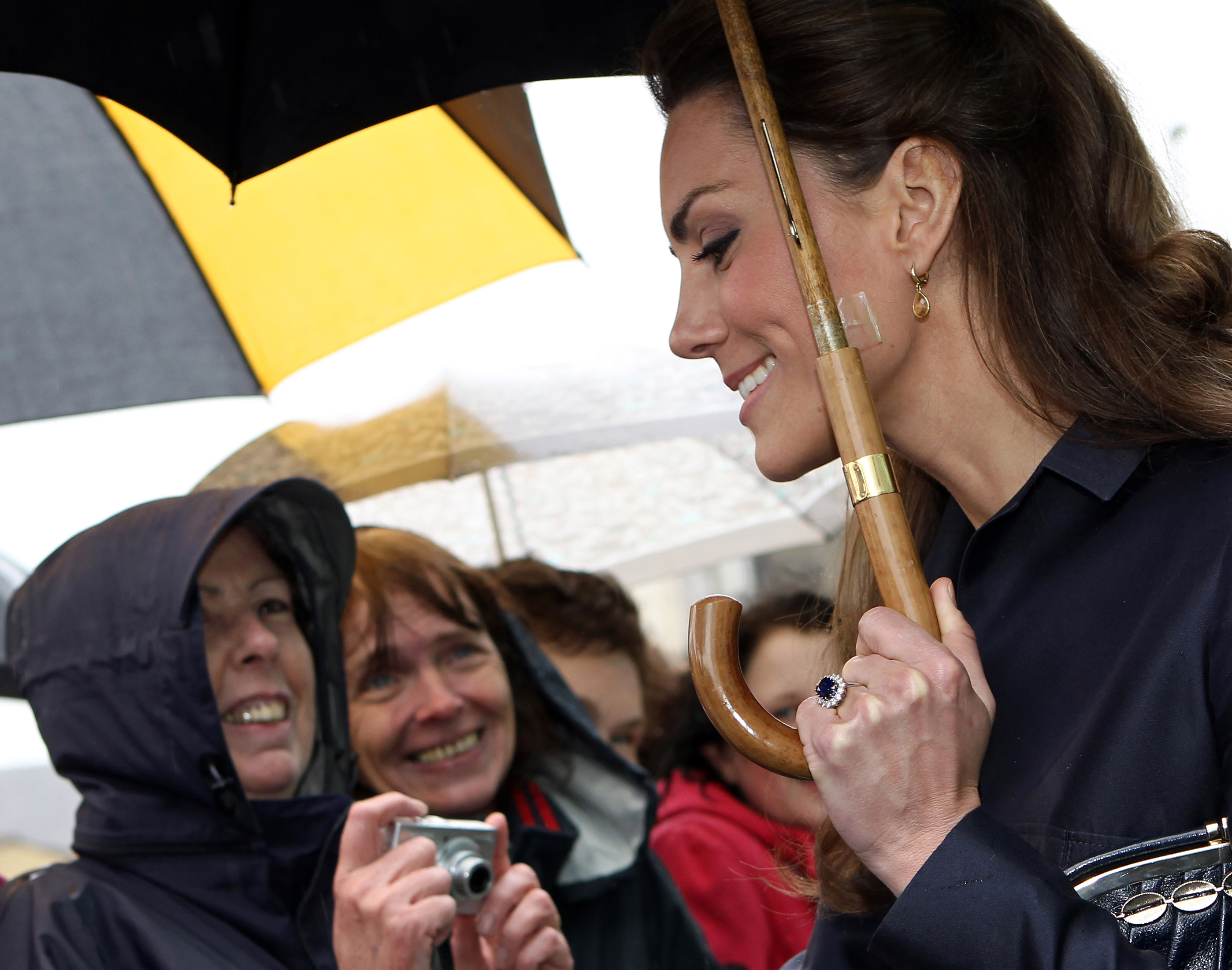 Kate Middleton joins Prince William at the Darwen Aldridge Community Academy in Darwen, north-west England, on April 11, 2011. | Source: Getty Images