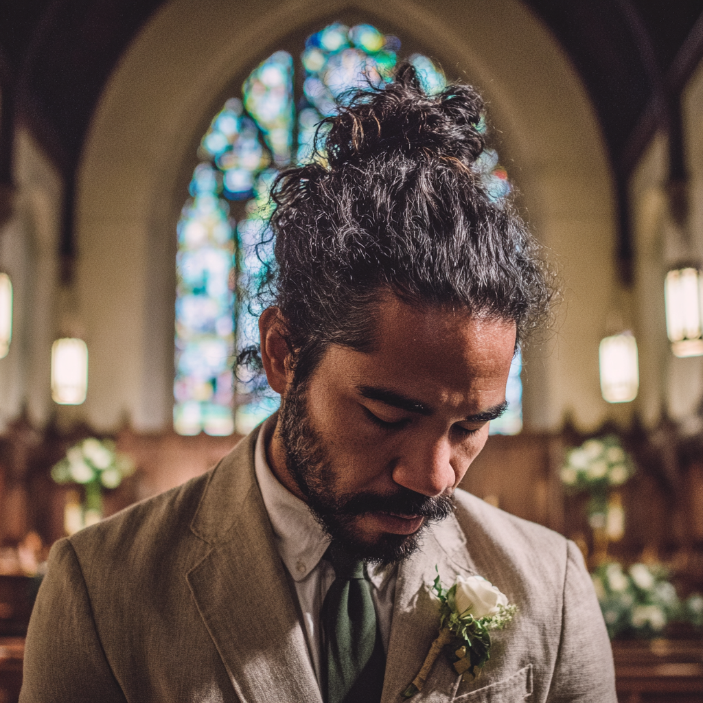An upset groomsman | Source: Midjourney
