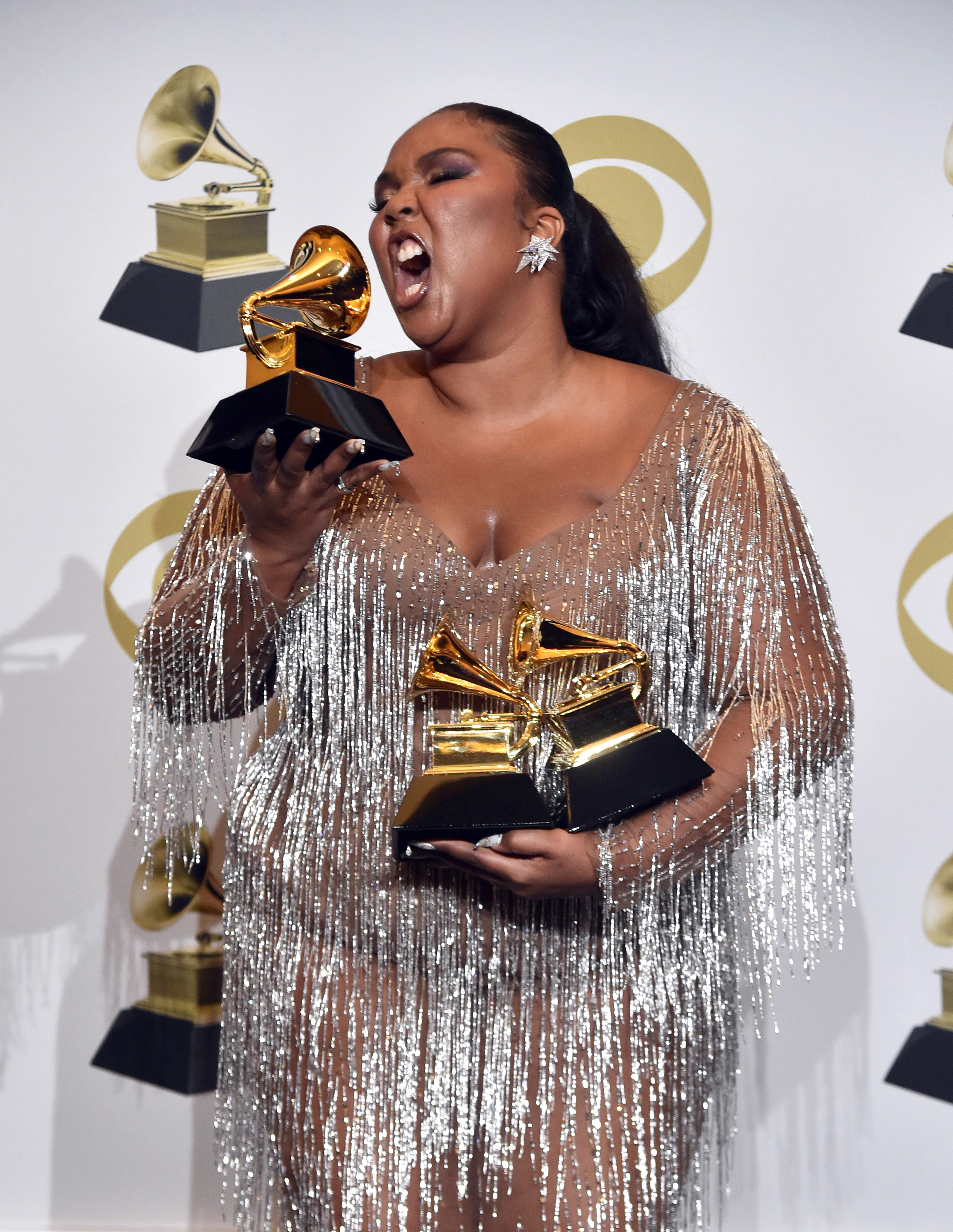 Lizzo during the 62nd Annual Grammy Awards on January 26, 2020, in Los Angeles, California. | Source: Getty Images