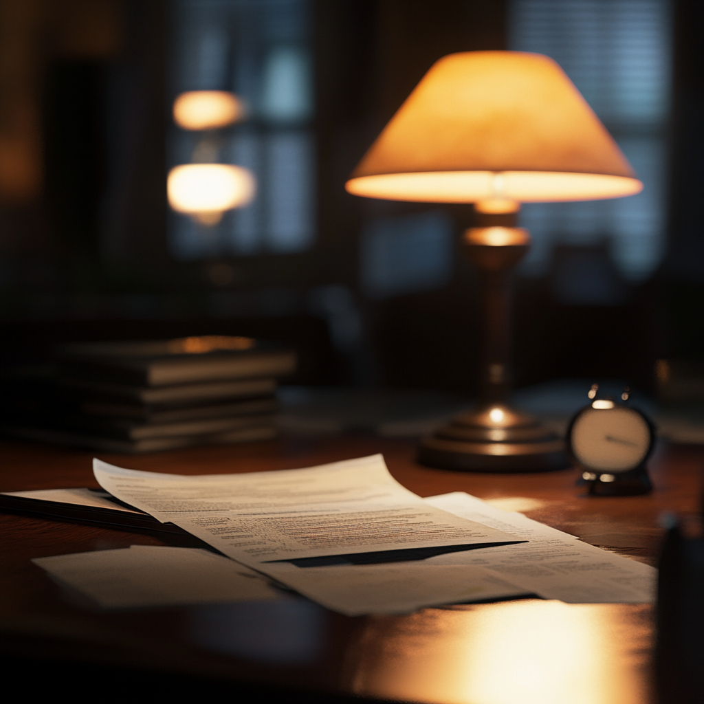 Documents on a table | Source: Midjourney
