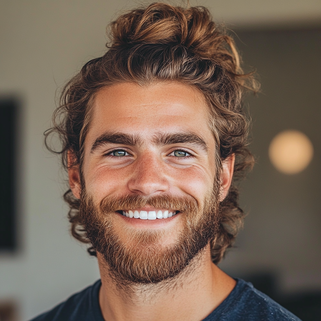 A close up of a smiling man | Source: Midjourney