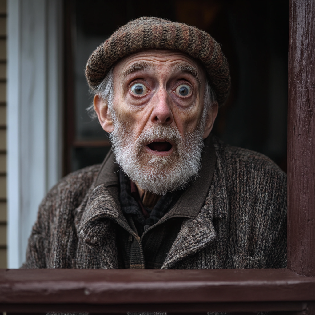 A surprised elderly man | Source: Midjourney