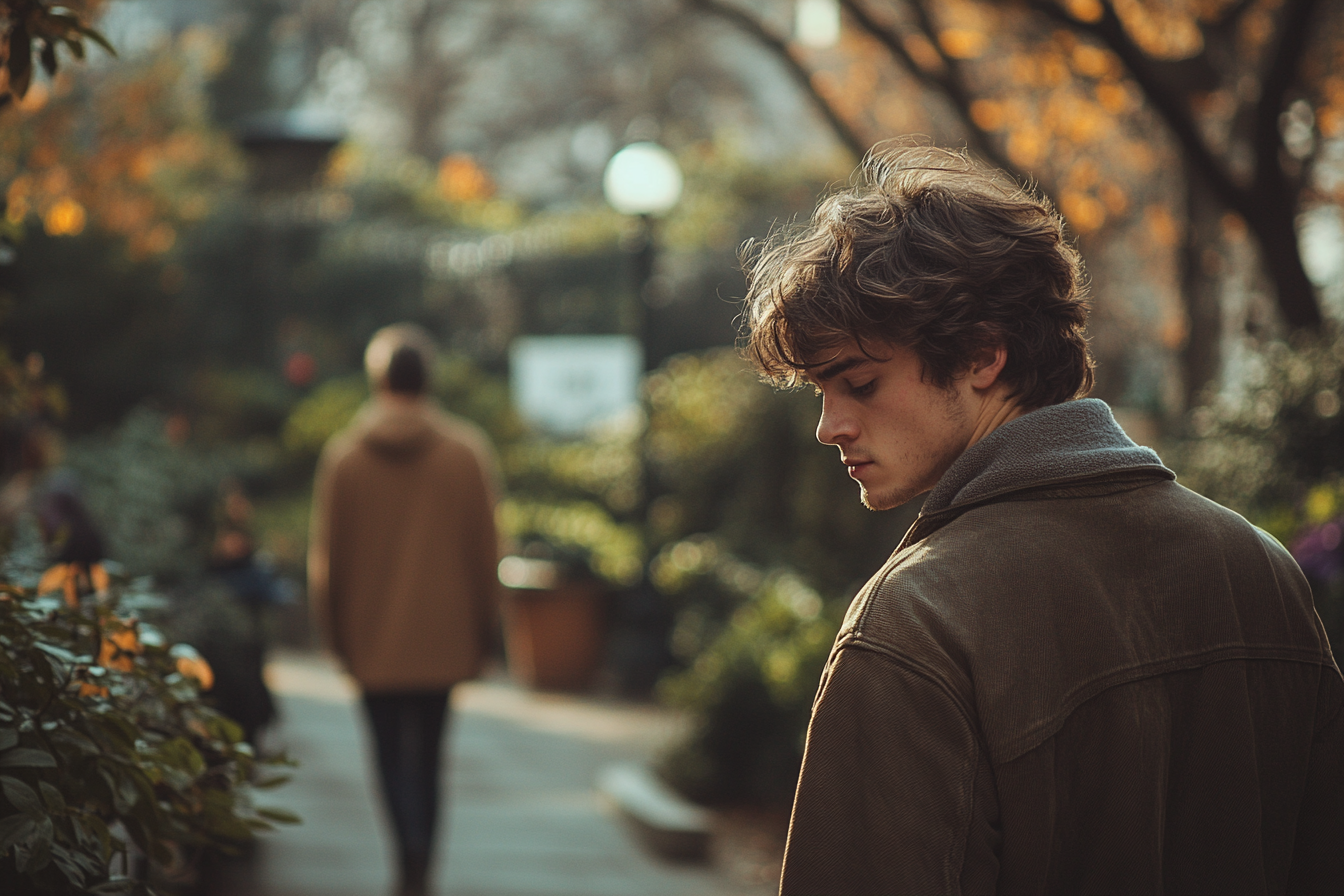 Disappointed man walking away | Source: Midjourney