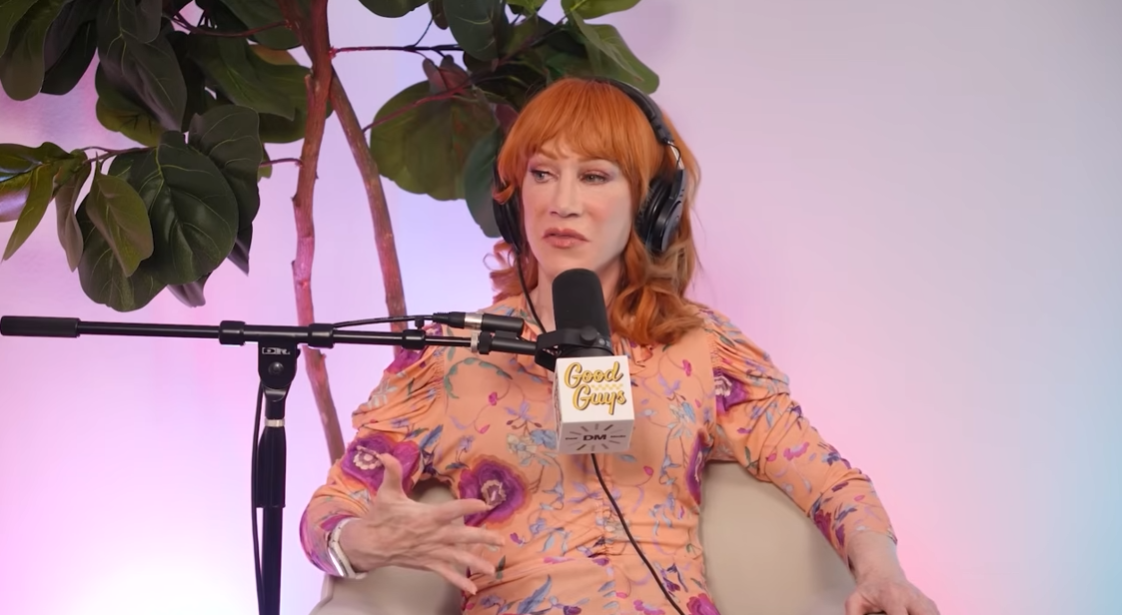 Kathy Griffin speaks during her appearance on the "Good Guys" podcast, in an episode published November 10, 2025. | Source: YouTube/Josh Peck