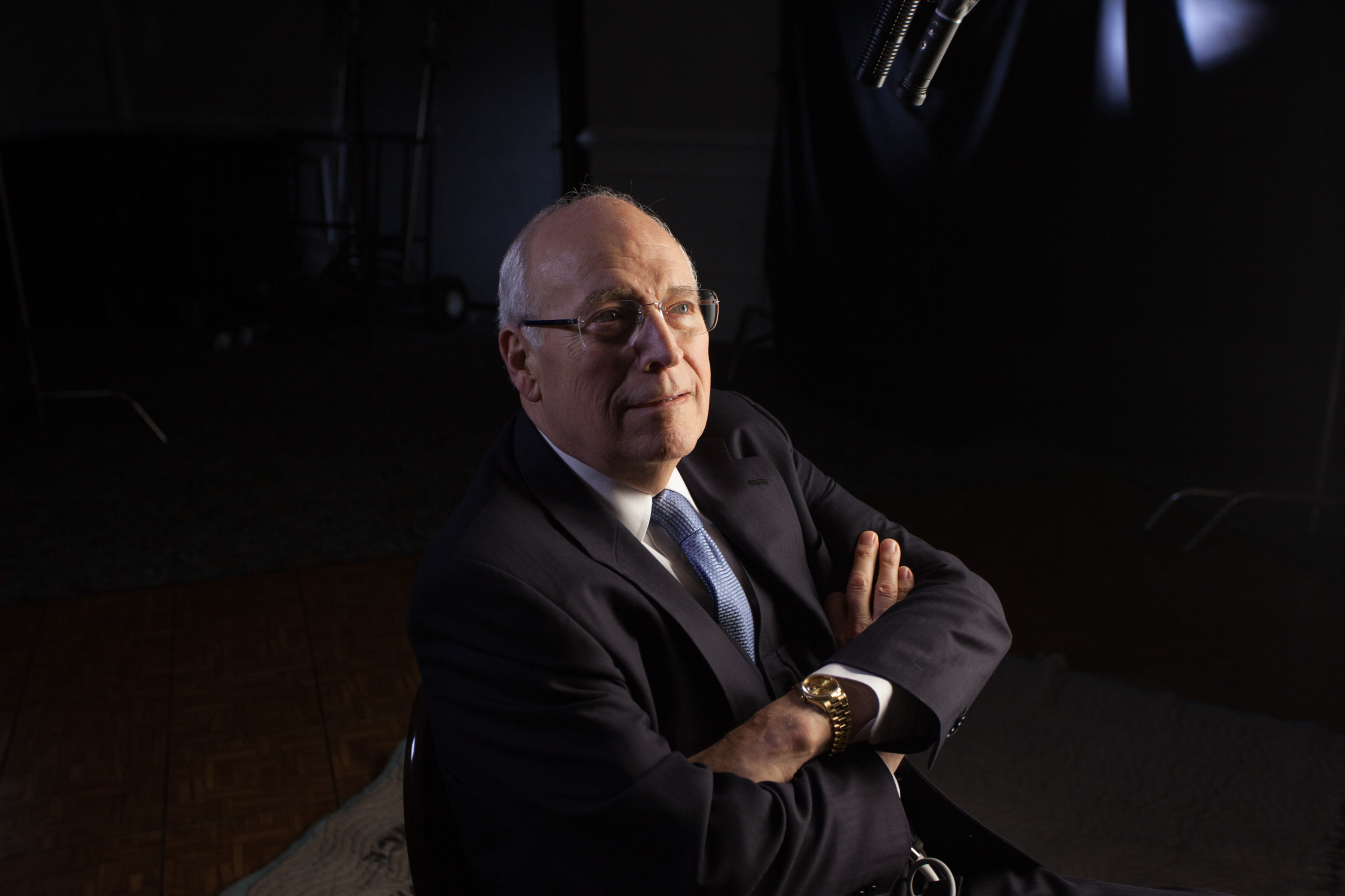 Dick Cheney is interviewed for the second time by Chris Whipple for "The Presidents' Gatekeepers" project about White House Chiefs of Staff, March 17, 2012, in St. Michaels, Maryland. | Source: Getty Images