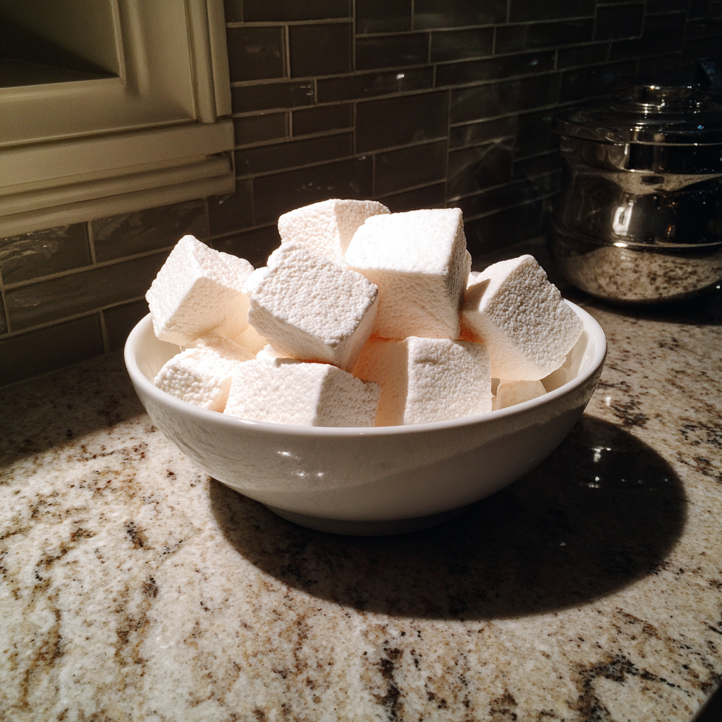A bowl of marshmallows | Source: Midjourney