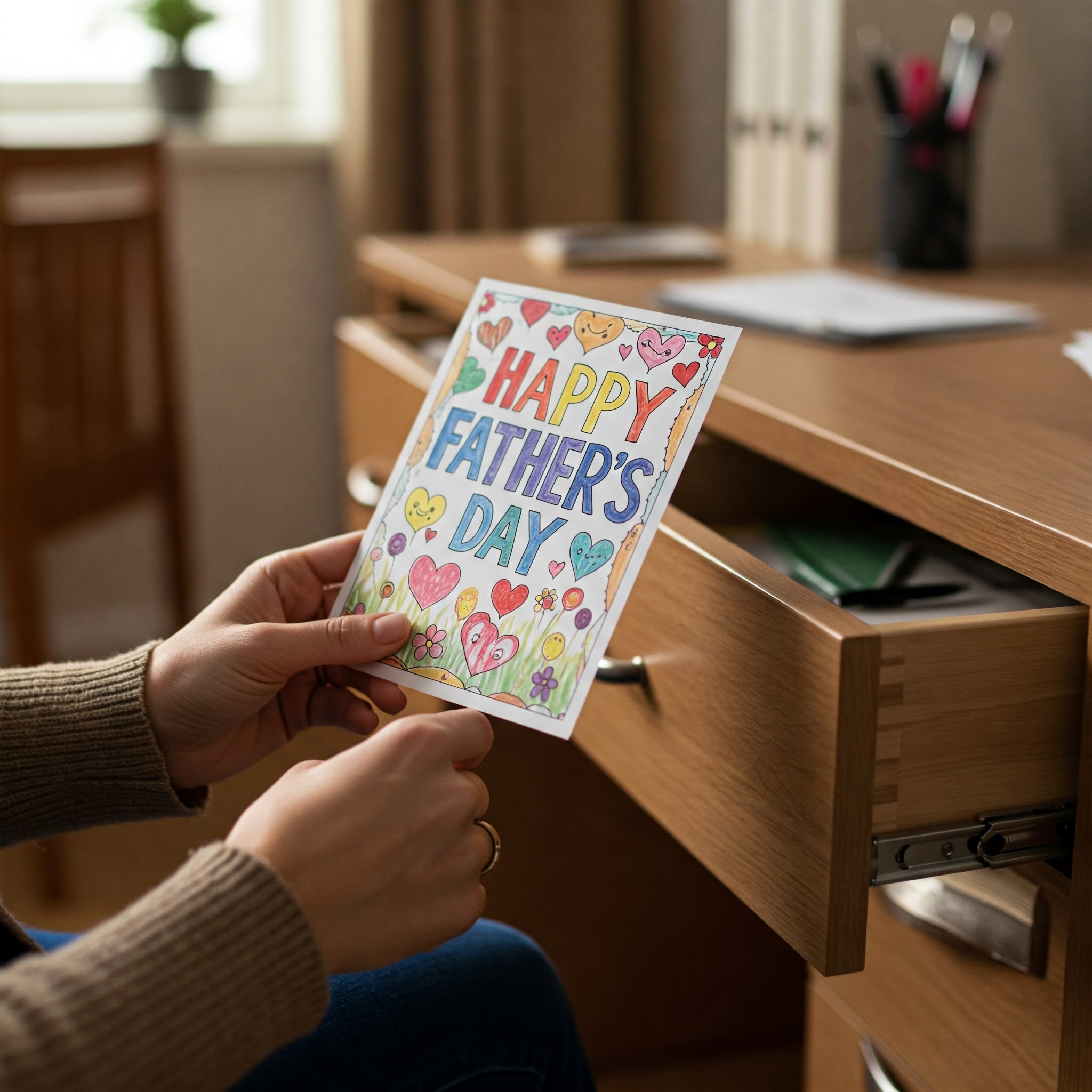 A greeting card held by a woman | Source: Gemini