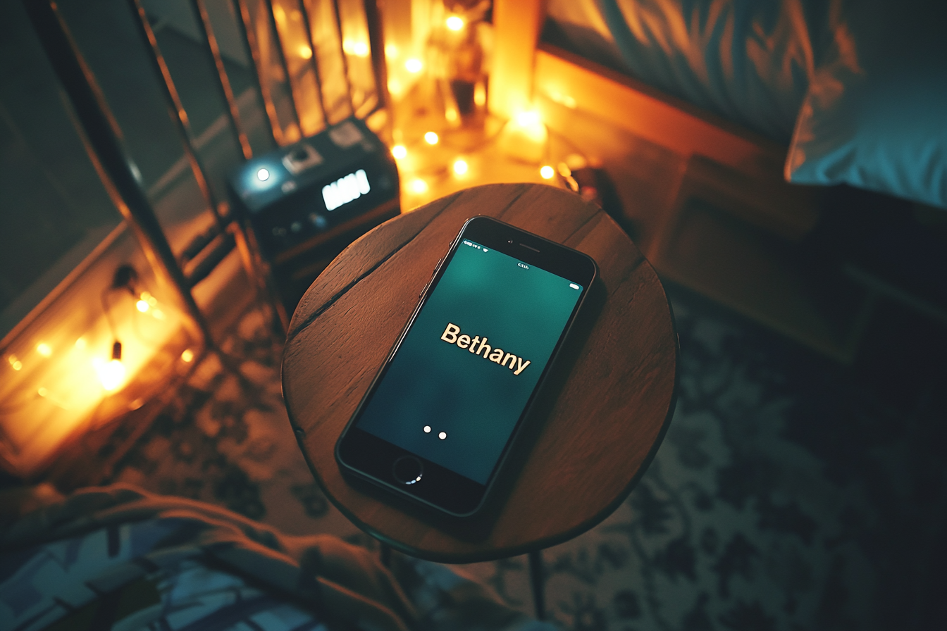 A phone on a table | Source: Midjourney