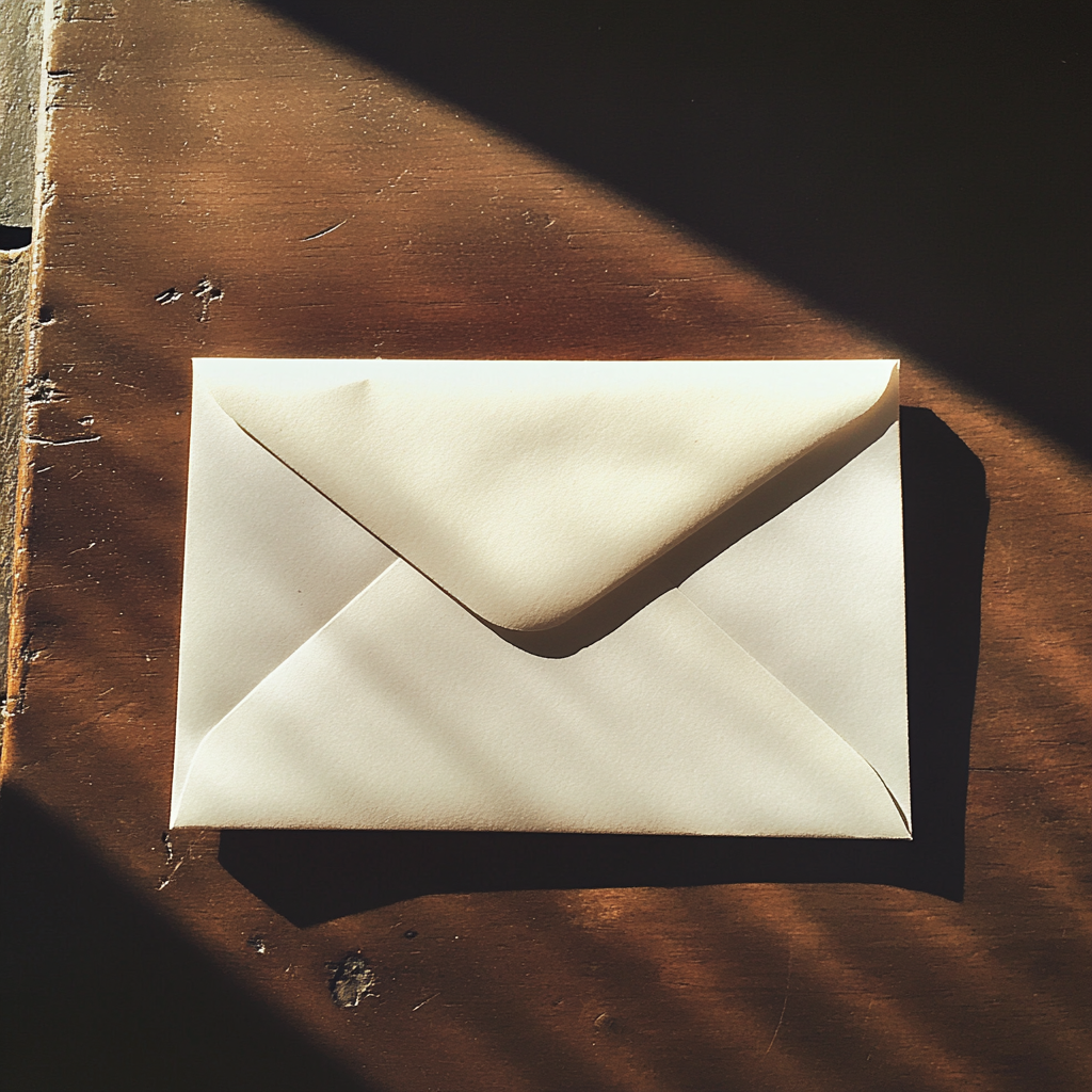 An envelope on a table | Source: Midjourney