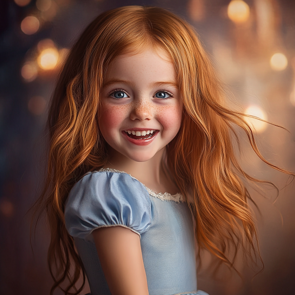 A delighted little girl | Source: Midjourney