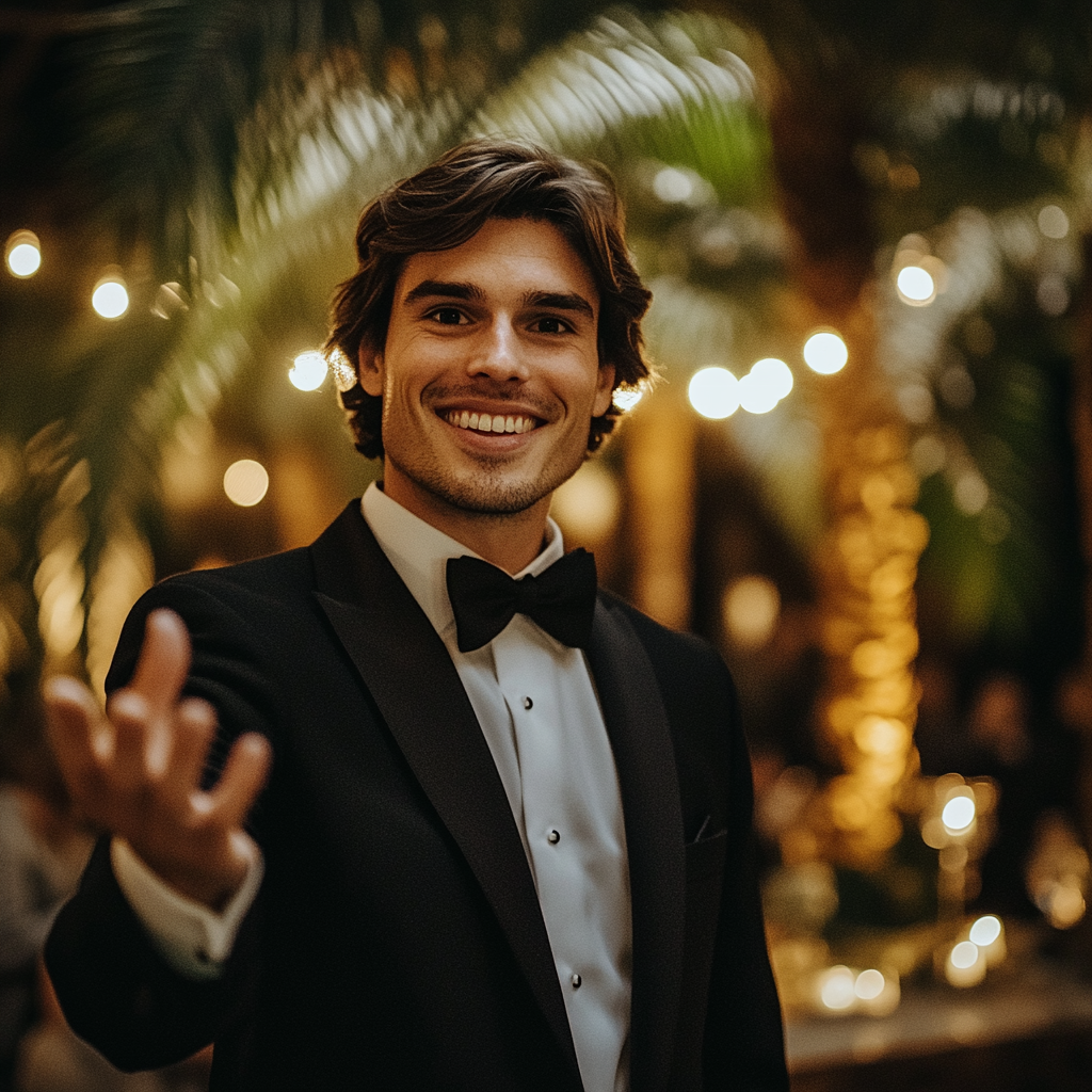 A smiling groom | Source: Midjourney