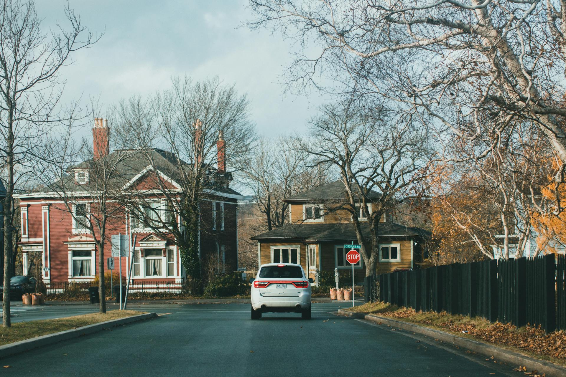 A car driving on a suburban street | Source: Pexels