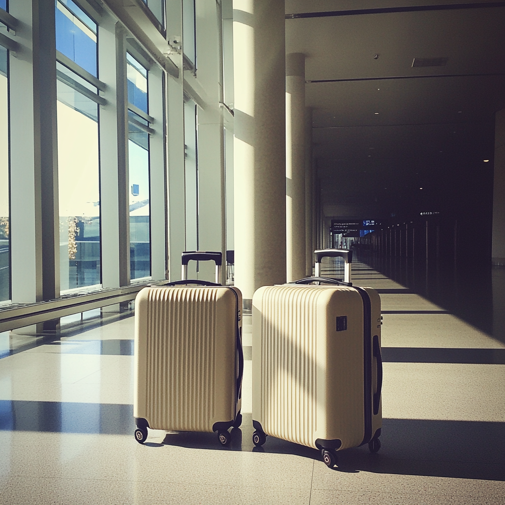 Luggage in an airport | Source: Midjourney