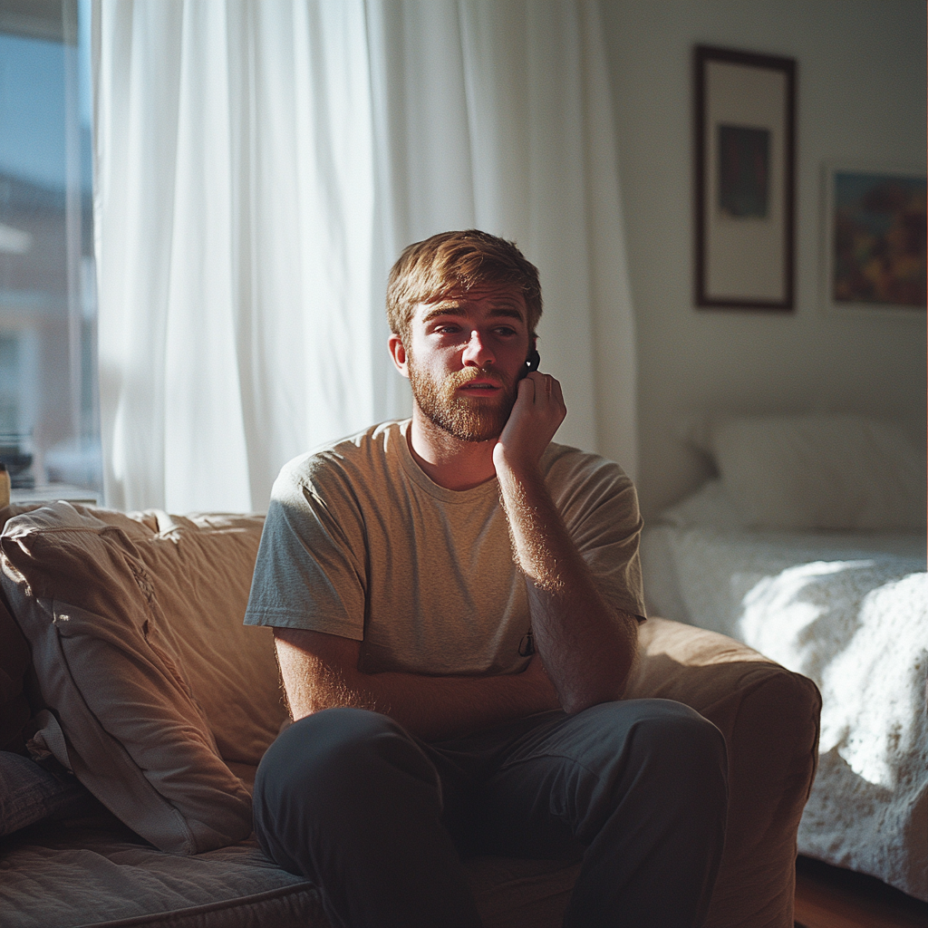 A man on a call | Source: Midjourney