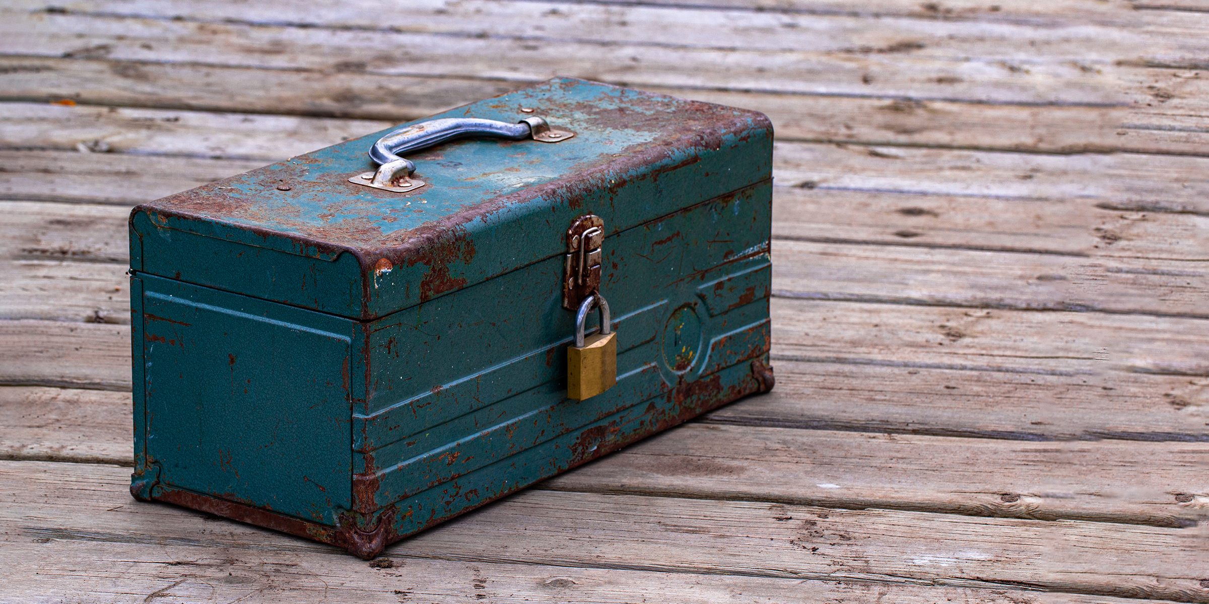 A locked toolbox | Source: Shutterstock