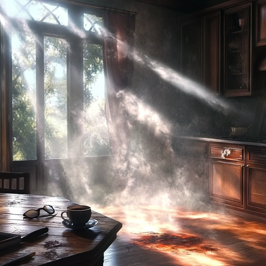 Sunlight seeping into a deserted room | Source: Midjourney