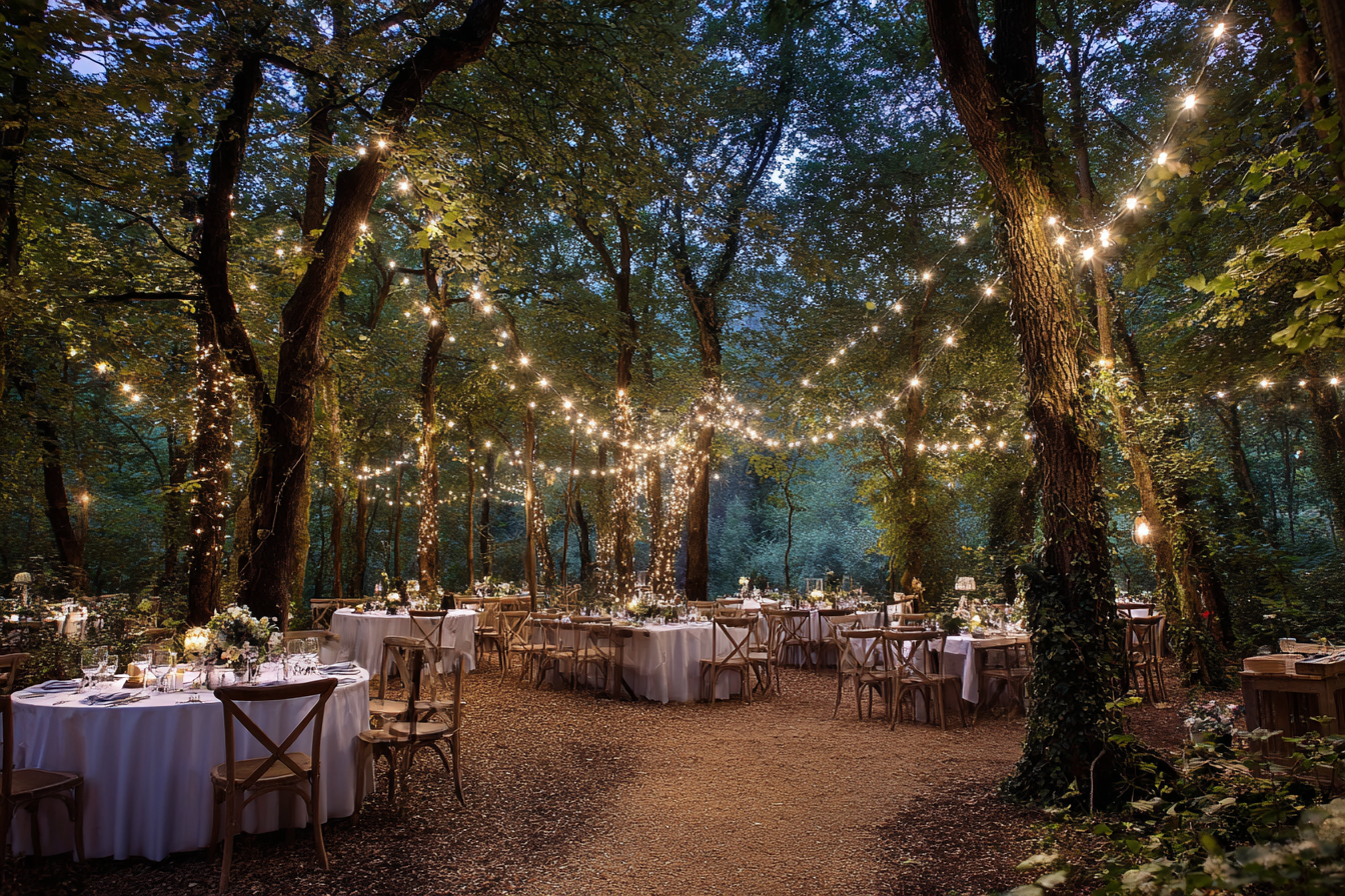 Party arrangements in the woods | Source: Midjourney