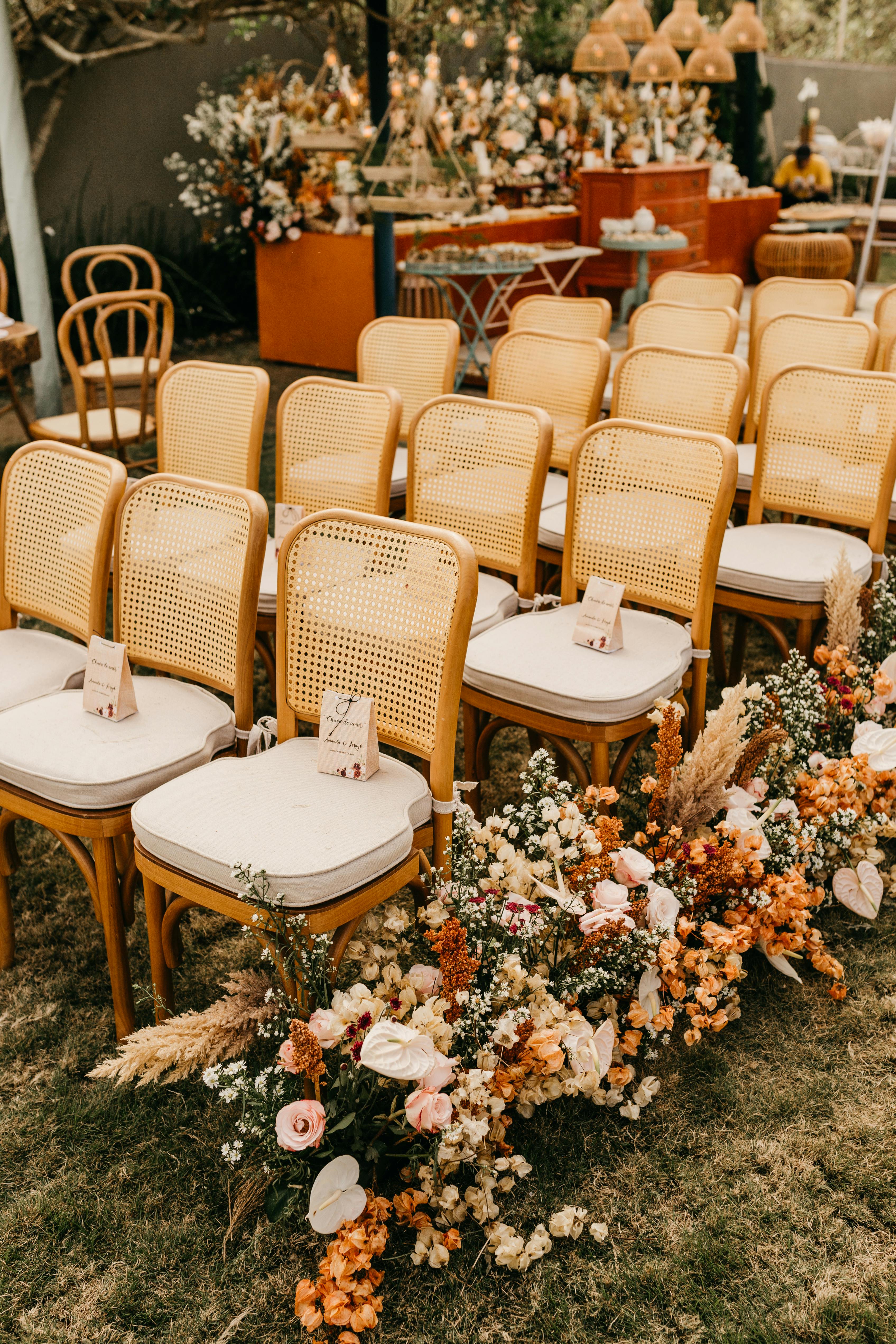 Empty seats at a wedding arrangement | Source: Pexels