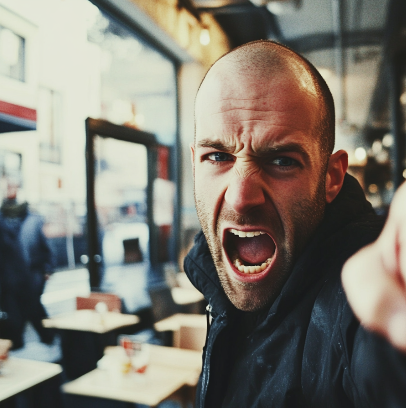 An angry man yelling | Source: Midjourney