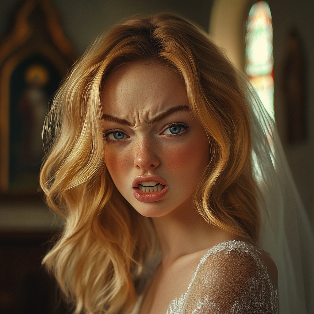 A furious bride | Source: Midjourney