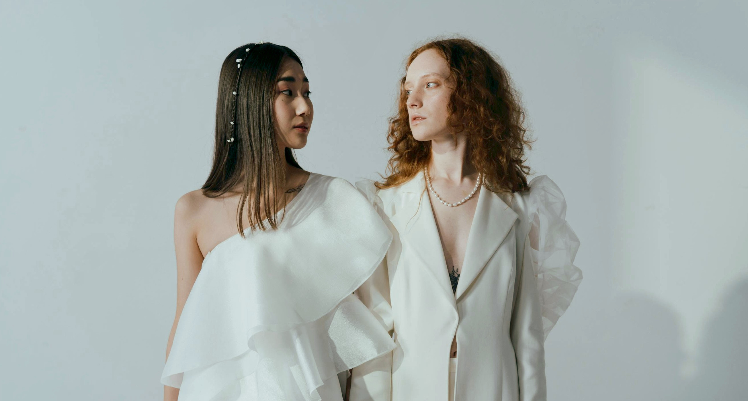 Two brides sharing a tense look | Source: Pexels