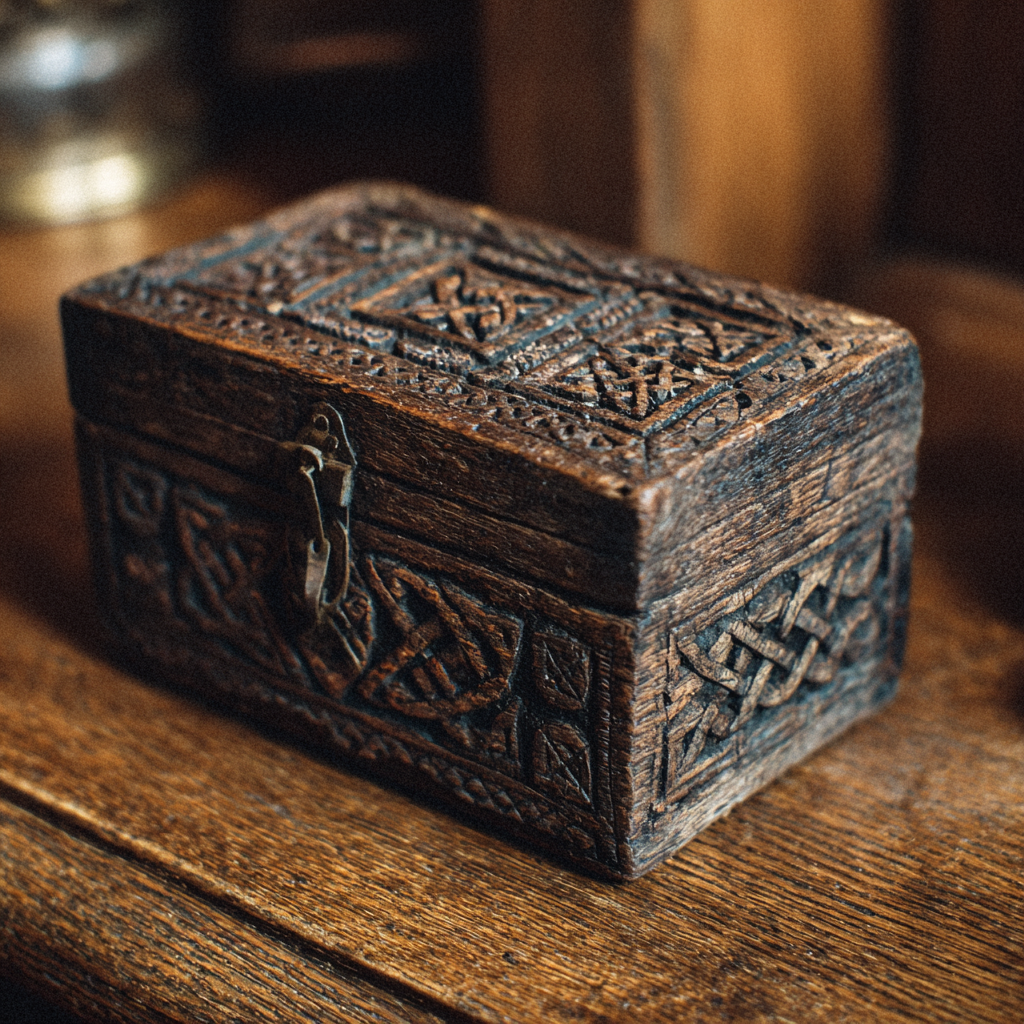 A small wooden chest | Source: Midjourney