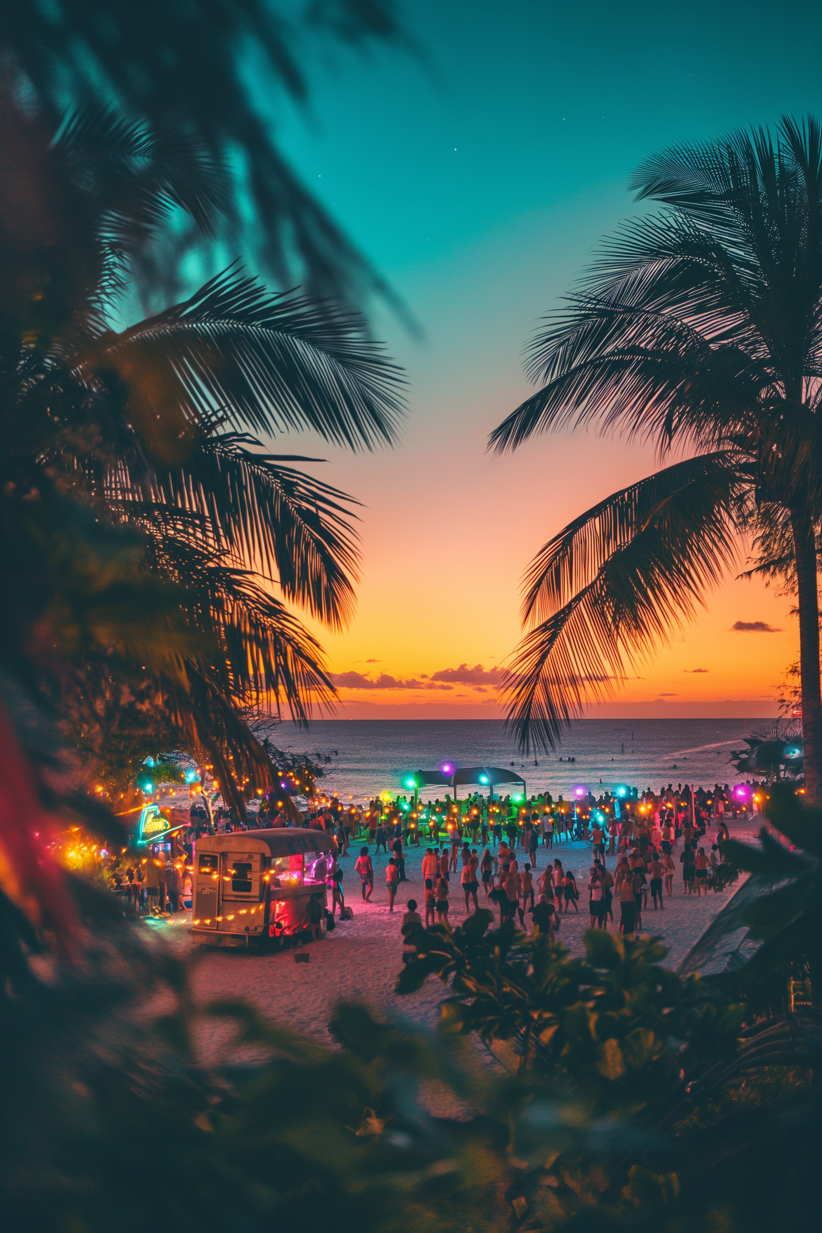 A beach party | Source: Midjourney