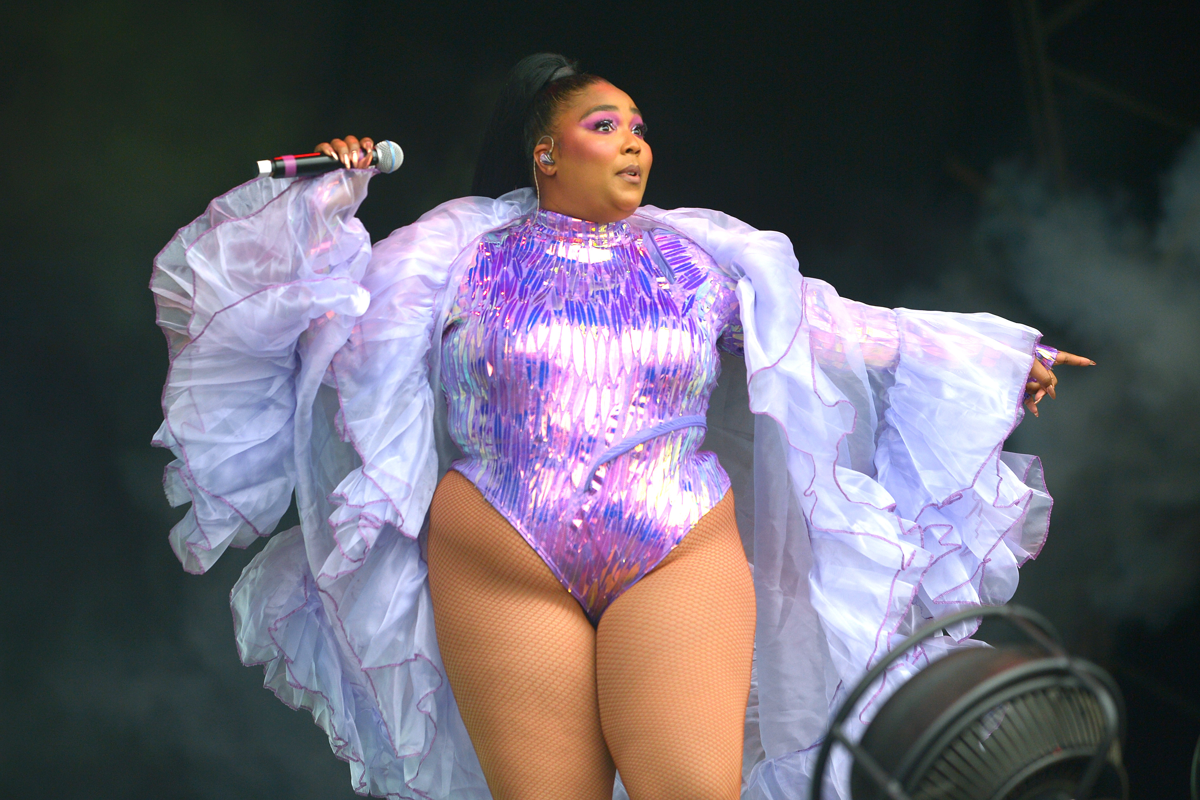 Lizzo performs on the West Holts stage during the Glastonbury Festival on June 29, 2019, in Glastonbury, England. | Source: Getty Images