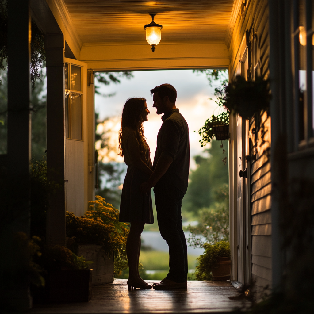 A couple on a porch | Source: Midjourney