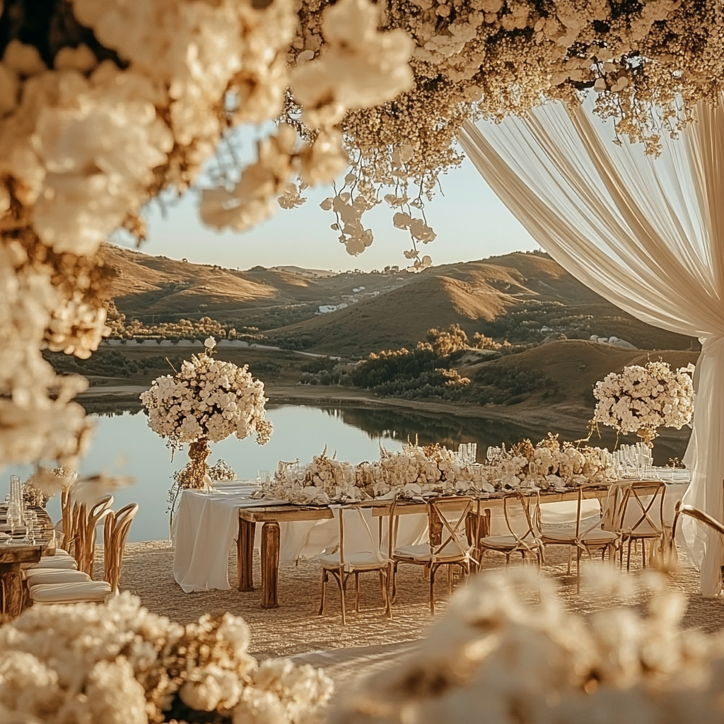 A breathtaking wedding venue | Source: Midjourney