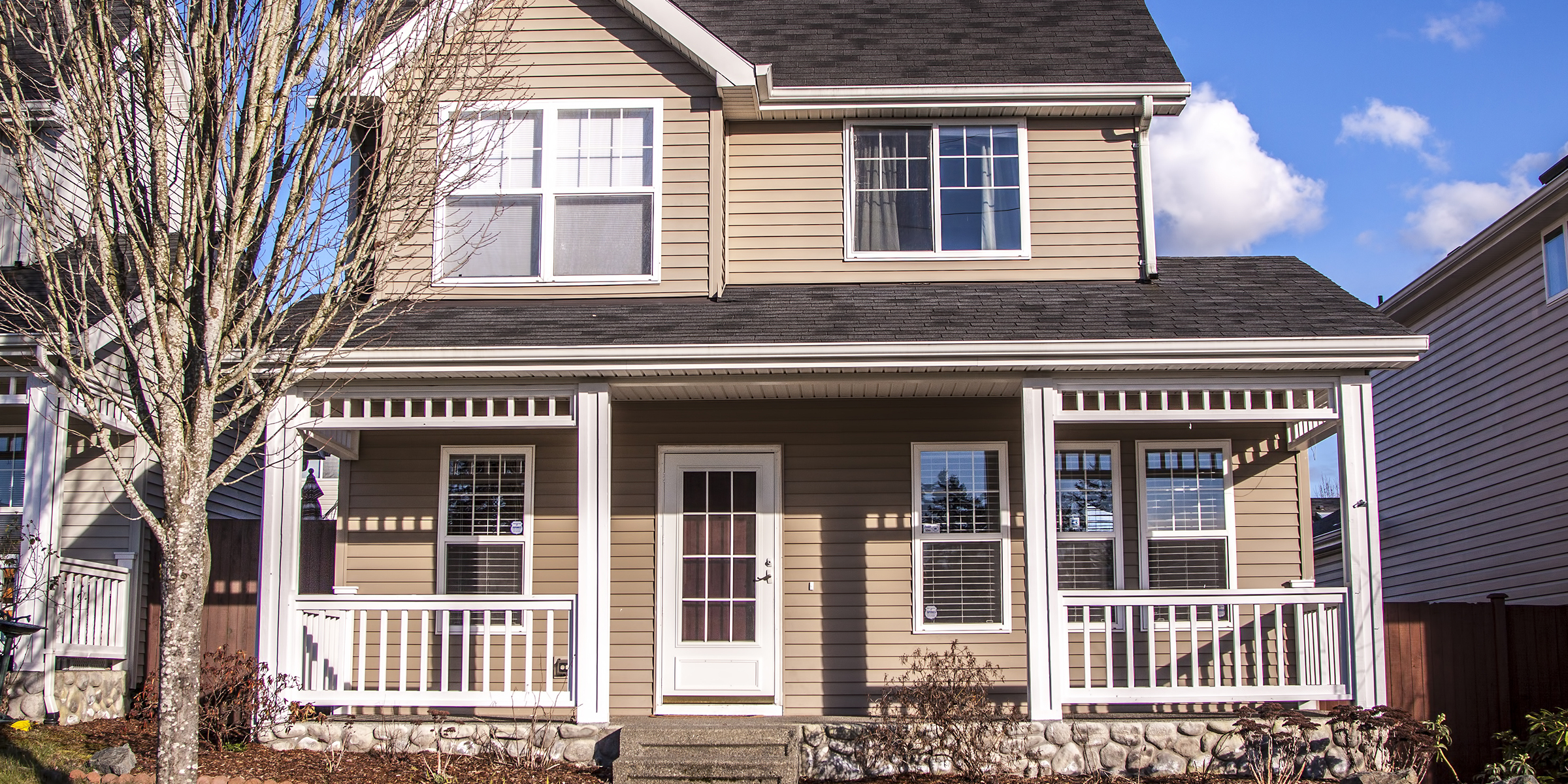 A simple house in a quiet neighborhood | Source: Shutterstock