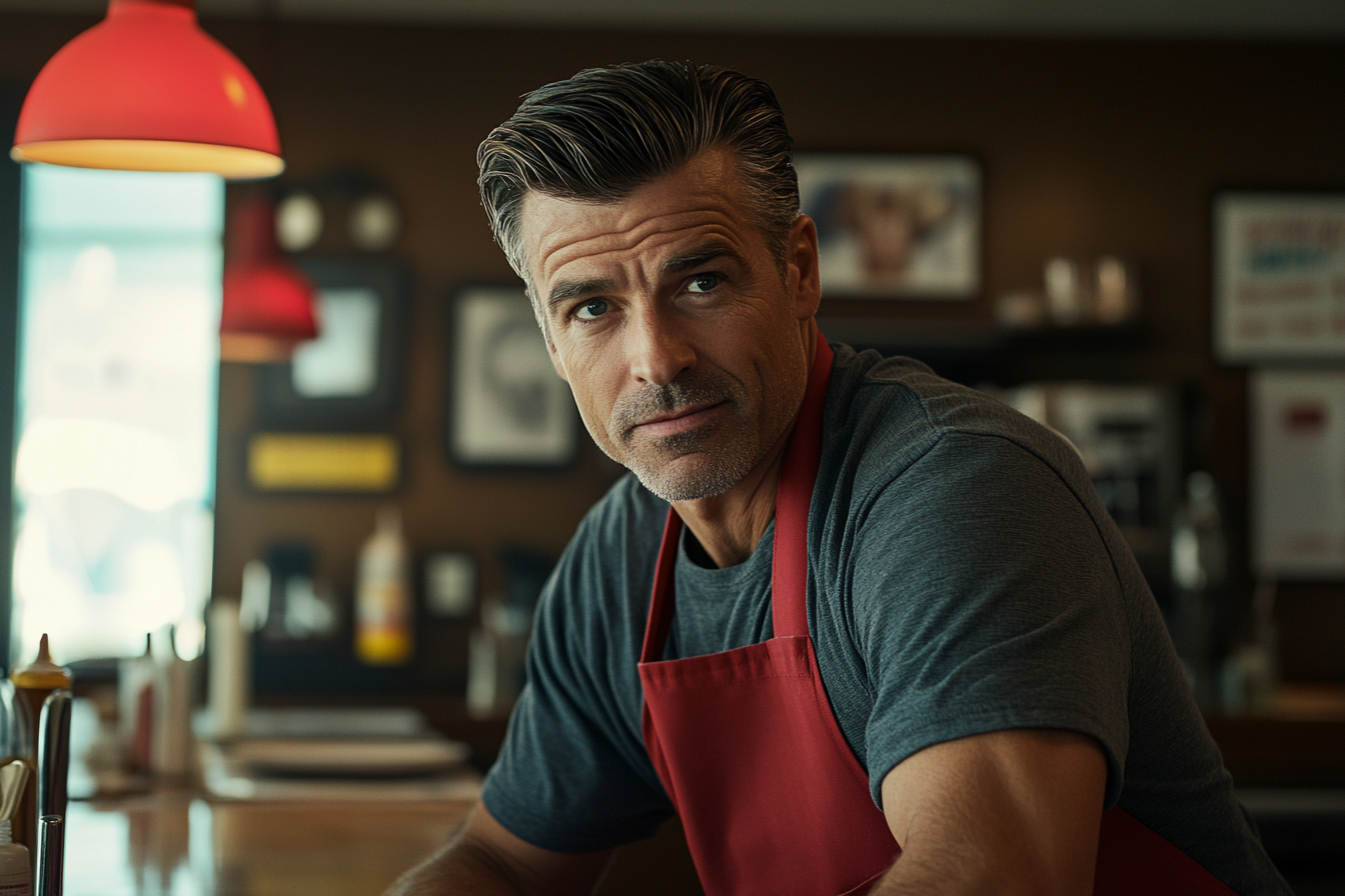 A man working in a diner | Source: Midjourney