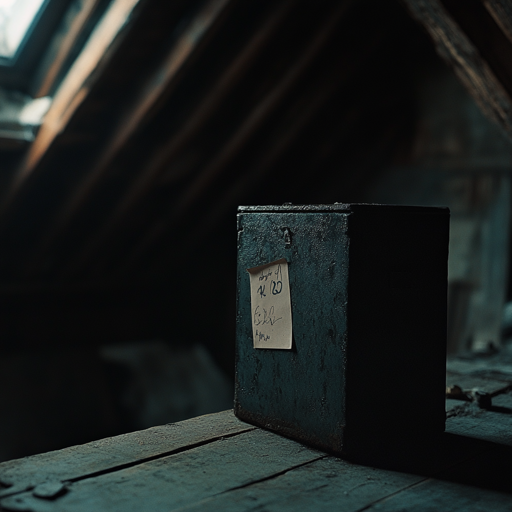 A small metal box with a note ⏐ Source: Midjourney