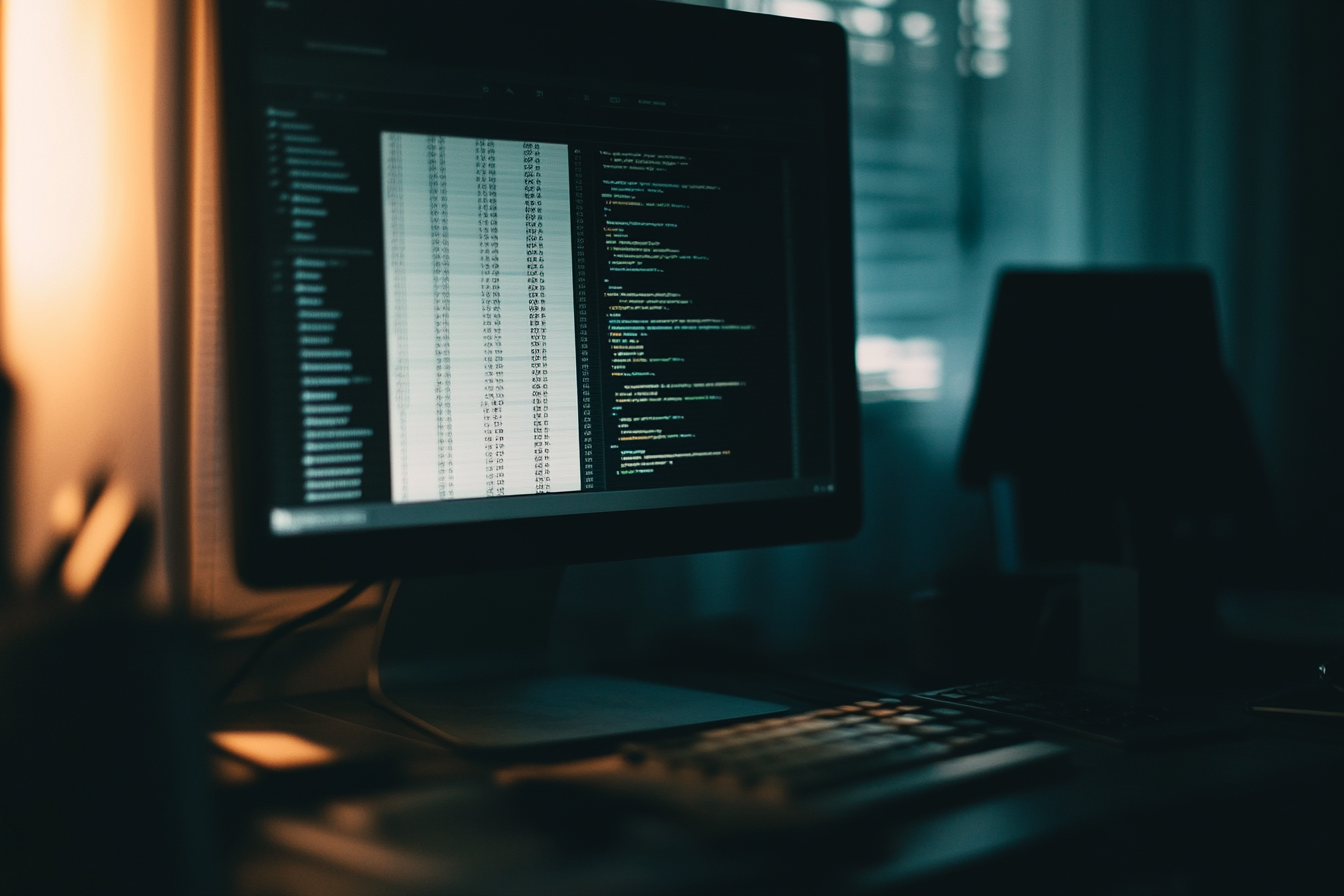 A home computer on a desk | Source: Midjourney