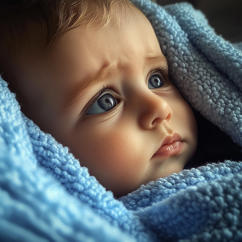 A close up of a baby boy | Source: Midjourney