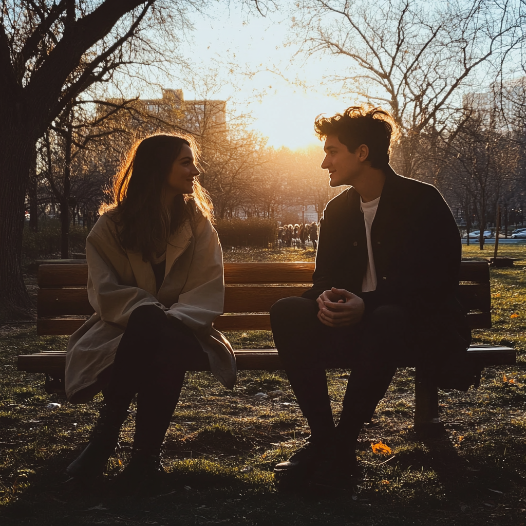 Couple on a date in the park | Source: Midjourney