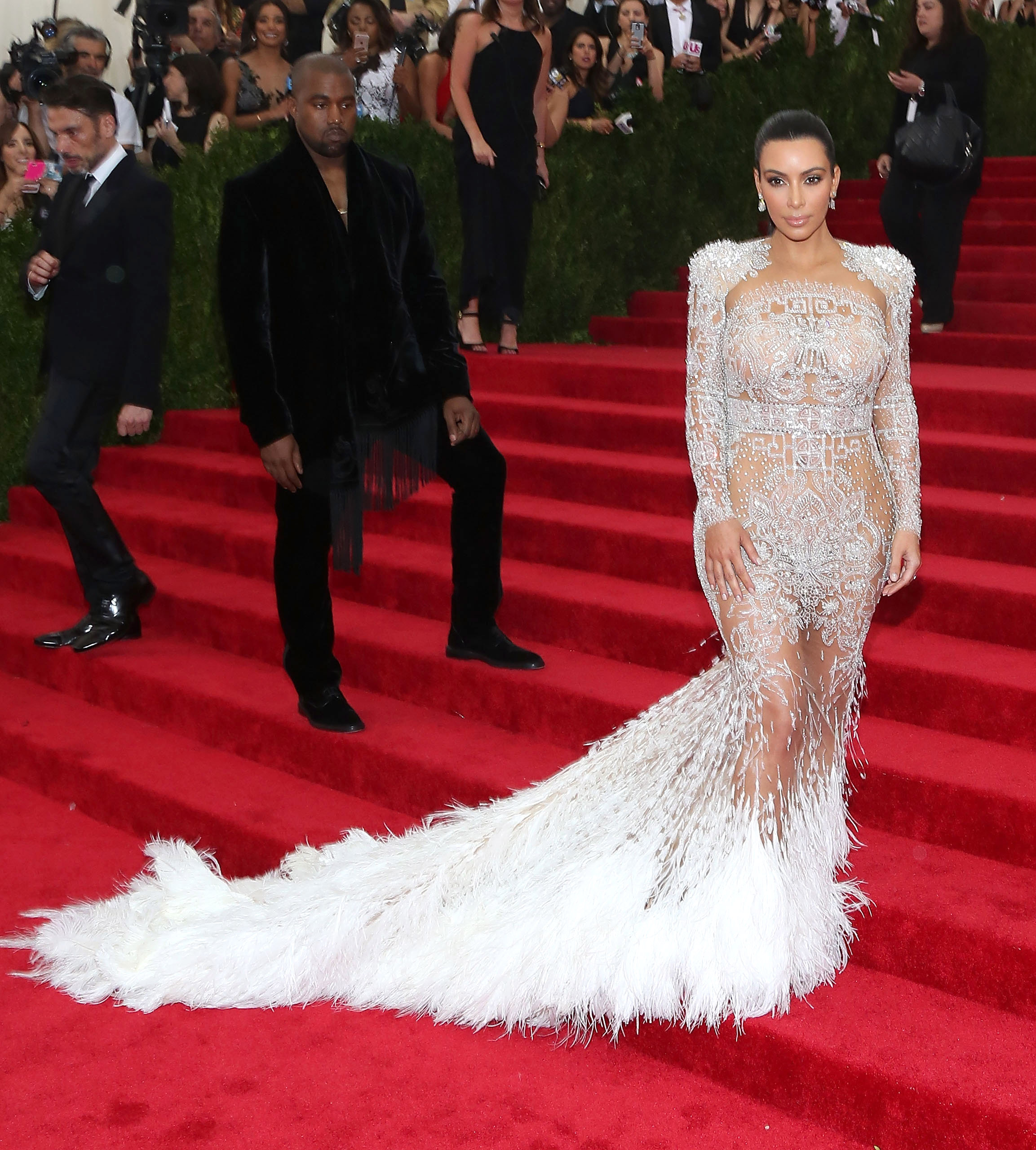 Kanye West and Kim Kardashian West at the 2015 Met Gala on May 4 in New York. | Source: Getty Images