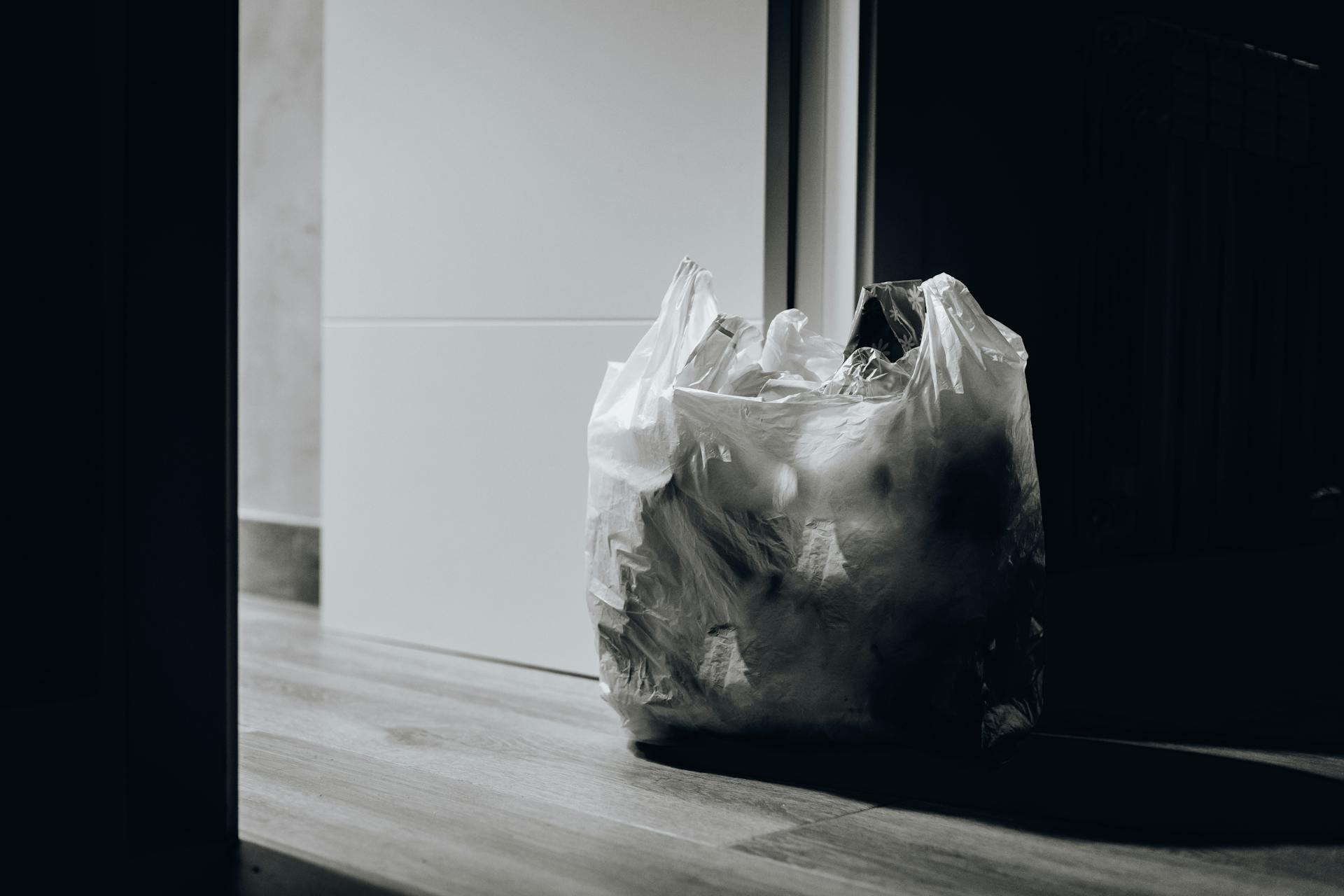 A trash bag | Source: Pexels