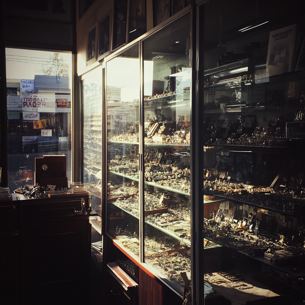 The interior of a pawn shop | Source: Midjourney