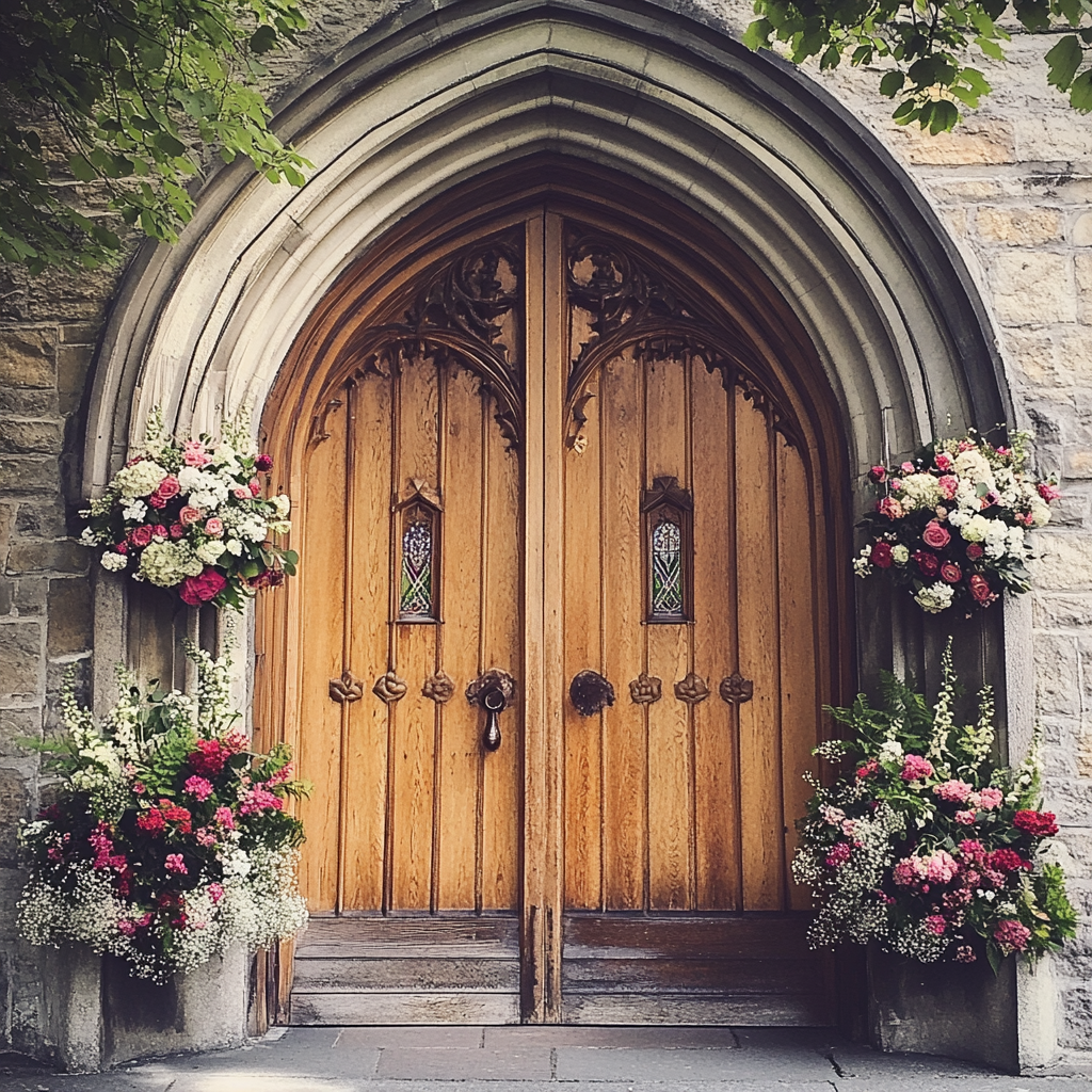 Beautiful church doors | Source: Midjourney