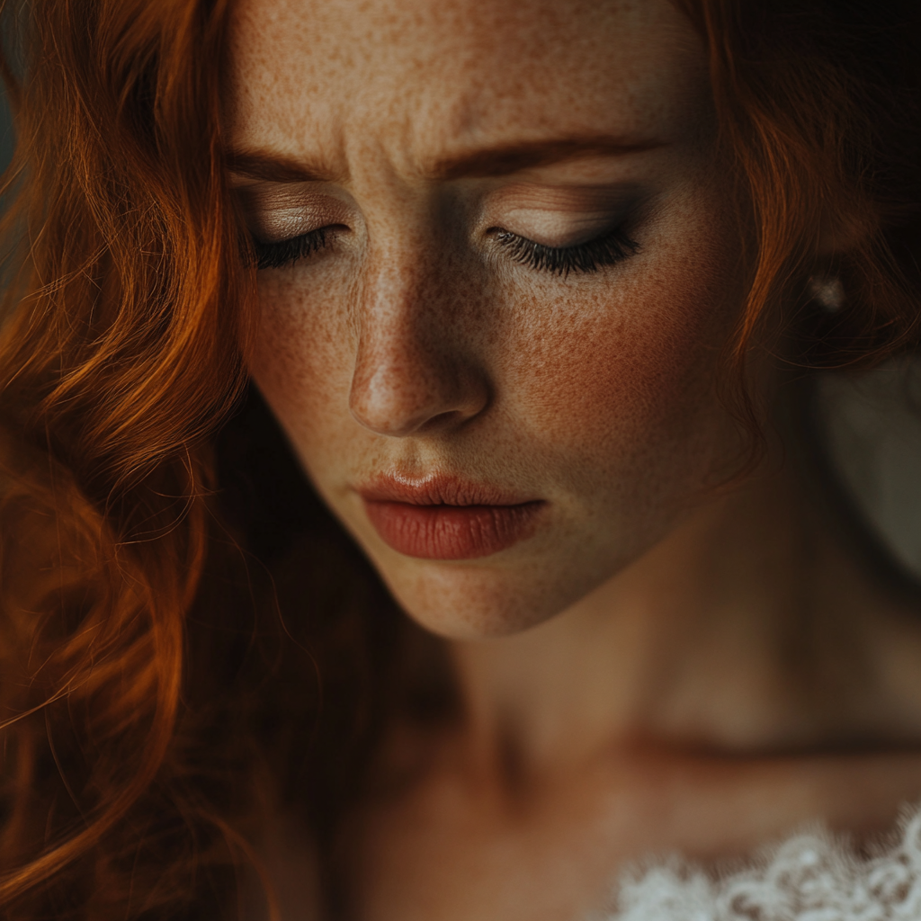 A distressed bride | Source: Midjourney