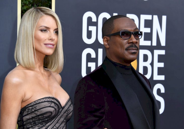 Paige Butcher and Eddie Murphy at the 77th Annual Golden Globe Awards at The Beverly Hilton Hotel on January 05, 2020 in Beverly Hills, California. | Photo by Jon Kopaloff/Getty Images