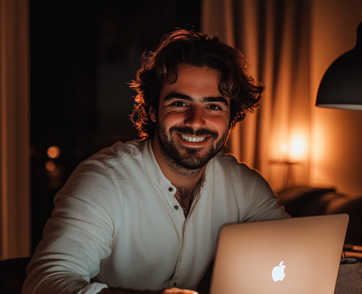 A close up of a smiling man | Source: Midjourney