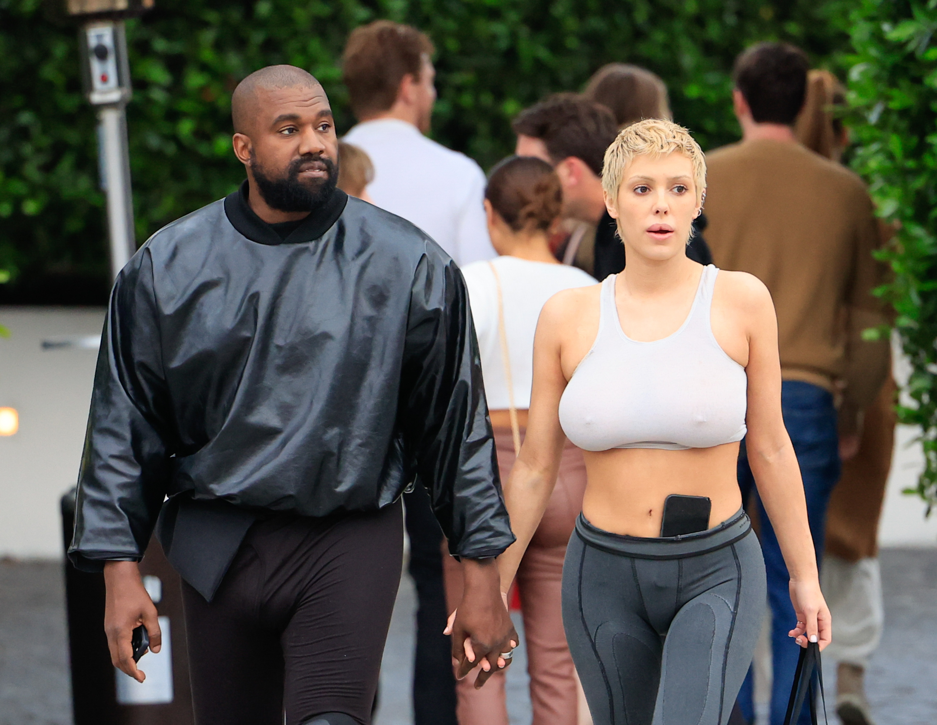 Kanye West and Bianca Censori spotted on May 13, 2023, in Los Angeles, California. | Source: Getty Images