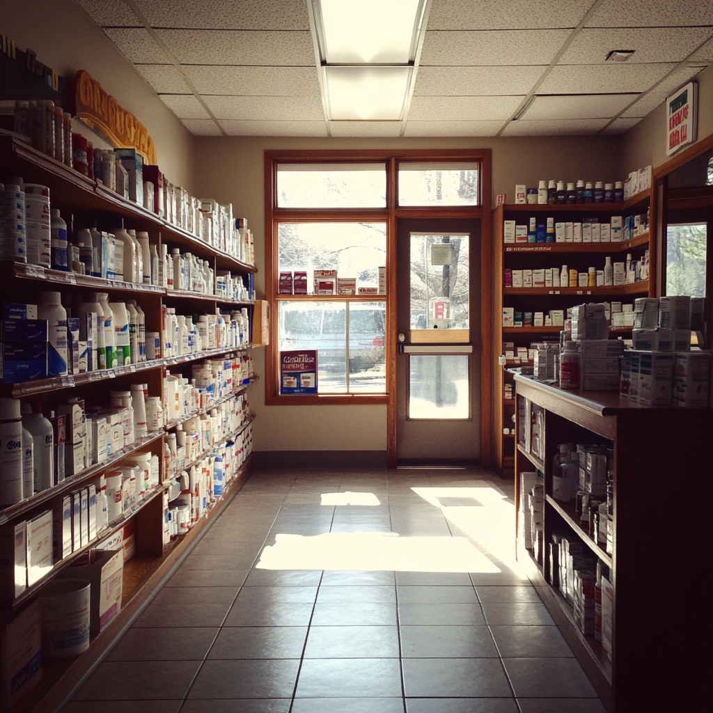 The interior of a pharmacy | Source: Midjourney