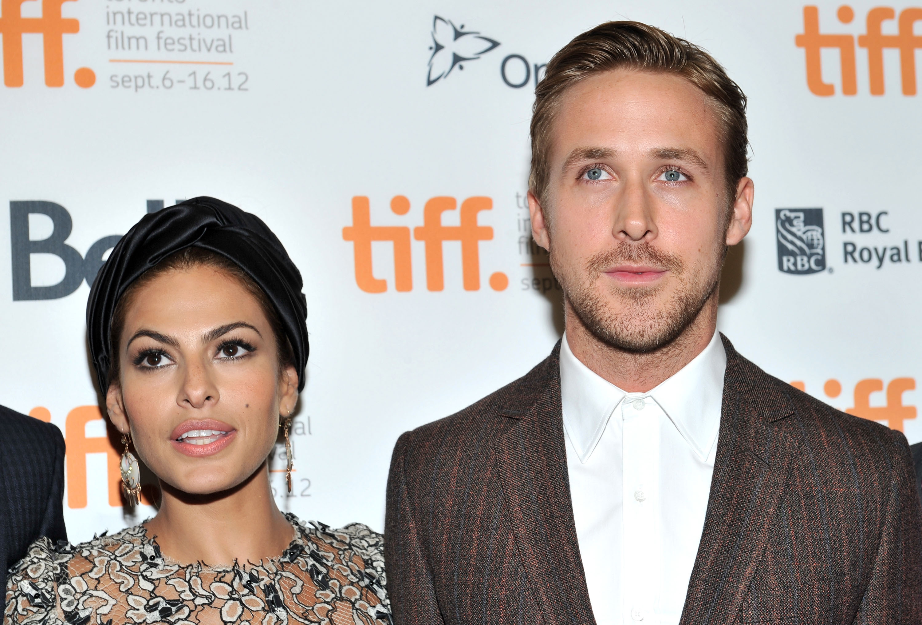 Eva Mendes and Ryan Gosling attend "The Place Beyond The Pines" premiere during the 2012 Toronto International Film Festival at Princess of Wales Theatre on September 7, 2012 in Toronto, Canada. | Source: Getty Images