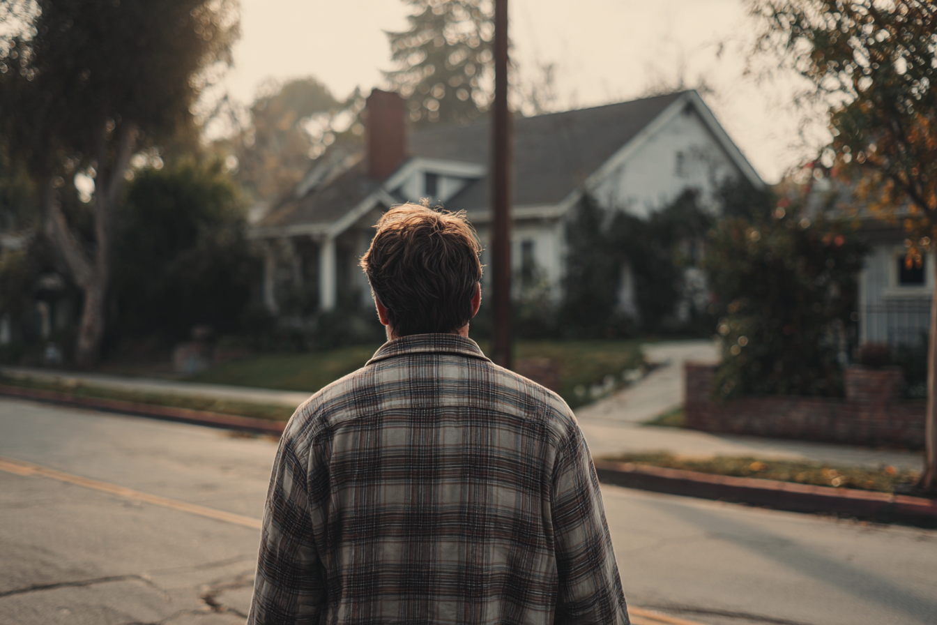 A man standing in a street | Source: Midjourney